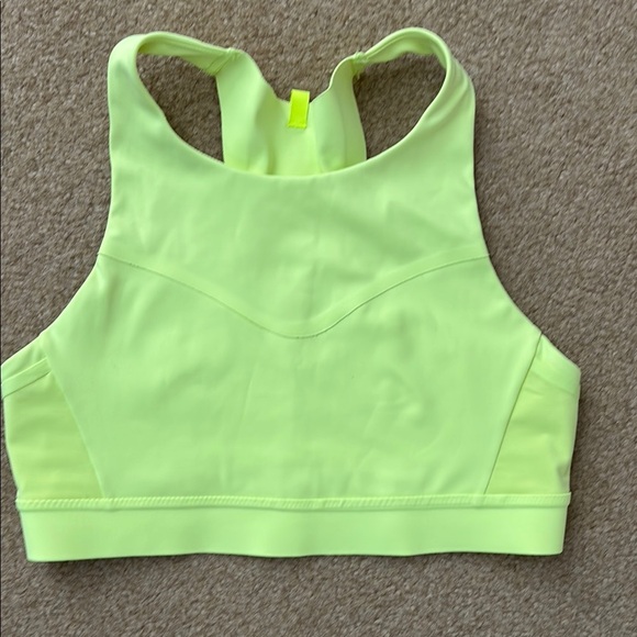 Brooks Neon Yellow Sports Bra - Picture 1 of 2